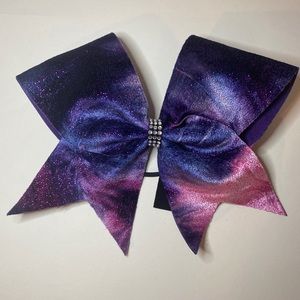 Galaxy sparkle cheer bow
